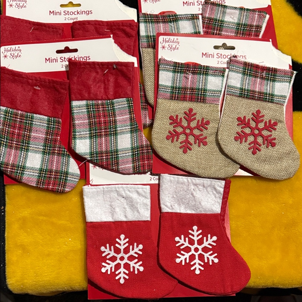 Mini Stockings with Snowflake Design